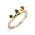 Orphelia Dames 925 Sterling Zilveren Ring – Goud ZR-7497/G