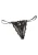 PETITE FLEUR GOLD String  zwart