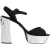 Dolce & Gabbana Zwarte Kristal Enkelband Keira Sandalschoenen