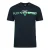 Plein Sport Marineblauw T-shirt met gedurfd gespleten logo