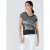 Zwart-witte top met korte mouwen