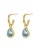 Hey Happiness Oorbellen ‘December Birthstone’  goud