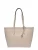 Roberta M Beige Rundleer Tas