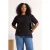 Trendyol Curve Dames Zwart Effen Kort Relaxed fit Grote maten T-shirts