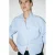 Mango blouse met krijtstreep – lichtblauw