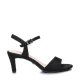 Tamaris dames sandalen met hak zwart –
