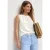 Blouse met gerimpelde ronde hals