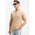 T-shirt met mandarijnkraag en knopen