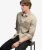 Twill Tweed Jersey Overhemd Beige