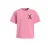 Me & My Monkey oversized T-shirt Violet met backprint roze