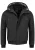 INDICODE JEANS Winterjas ‘Albany’  zwart / wit