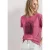 Street One Dames Shirt met ronde hals en fotoprint in Pink