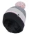 Heat Holders – Dames Thermische Winter Pom Pom Muts – Grijs / Roze