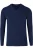 MAERZ Superwash Trui V-hals zwart/blauw, Effen