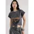 Geprinte Crop T-Shirt