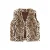 Like Flo imitatiebont gilet met panterprint – bruin