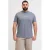 JACK & JONES PLUS SIZE regular T-shirt met backprint grijsblauw