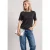 Shirt met korte mouwen, ronde hals en glitters