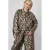 SisterS Point jacquard jas met panterprint – goud