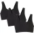 Cotonella Dames bralette bi-elastisch katoen 3-pack