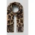 Kurt Beines Sjaal met franjes en animalprint