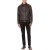 Moschino Soft Nappa Leather Bomber Jacket Brown