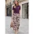 Street One Studio Dames Loose Fit culottes met bloemenpatroon in Paars