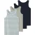 Name It Jongens hemd top nkftank gestreept/effen 4-pack multicolor