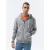 Ombre heren vest grijs melange basic b977