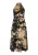 faina Jurk  beige / groen / zwart
