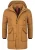 INDICODE JEANS Winterjas ‘Dexter’  camel / zwart