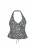 faina Top ‘Festive’  grijs / zwart