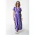 Colourful Rebel viscose maxi gestreepte wikkeljurk – lavendel