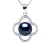 Clover Ketting Zoetwaterparel 9-10 mm Black 925