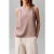 Calvin Klein Hammered Satin Drape Shirt Dusted Fox