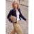 TRENDYOLMİLLA Dames Donkerblauw Kabelbreisel Lang, Regular fit Vesten