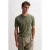 Heren Crew Neck Geribbelde T-shirt
