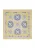 COMMA Doek  duifblauw / olijfgroen / rosa / wit