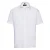 Russell Collection Heren Poplin Easy-Care overhemd met korte mouwen (Wit)