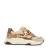 Sacha chunky leren sneakers met koeienprint beige