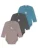 normani Rompertje/body ‘Auckland’  chamois / antraciet / petrol