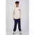 Vingino oversized sweater met backprint – beige