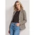 Eenvoudige blazer met reverskraag en patroon