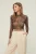 Trendyol Dames Schalpatroon Blouse