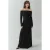 Off-shoulder maxi jurk met split