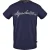 Aquascutum Logo T-shirt met belettering voor heren (Marine)