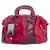 Dolce & Gabbana Handtas met Slangehuidaccent in Bordeau lederen