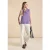 Street One Dames Blousetop met tapedetail in Paars