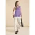 Street One Dames Blousetop met tapedetail in Paars