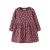 NAME IT MINI gebloemde sweatjurk – donkerrood